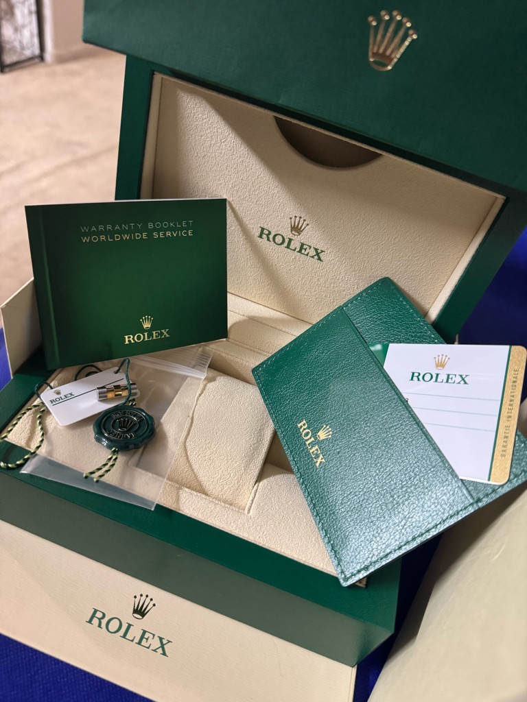 Rolex  Authentic Luxurious Empty Presentation Storage Box WManuals Card Etc